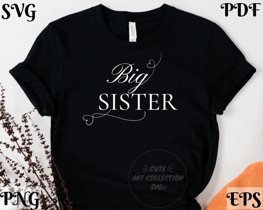 Big Sister SVG PNG EPS PDF | Digital Download Design