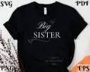 Big Sister SVG PNG EPS PDF | Digital Download Design
