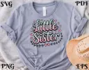 Little Sister SVG PNG | Cute Digital Design EPS PDF