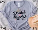 Daddy’s Princess SVG PNG | Cute Daddy’s Girl Digital Files