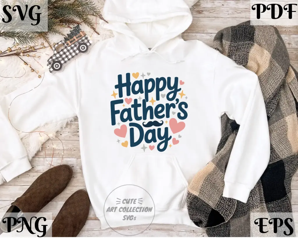 Happy Father’s Day SVG PNG EPS PDF | Dad Celebration Digital Download