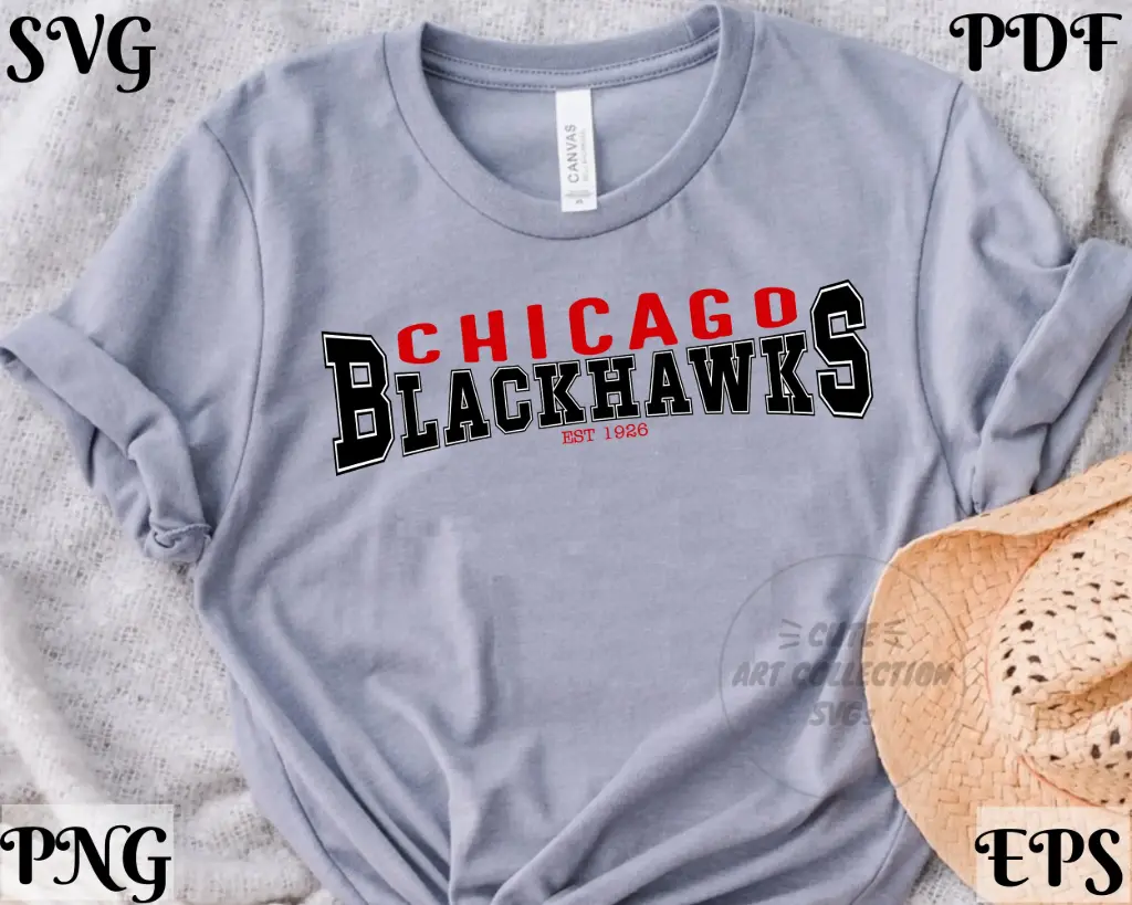 Chicago Hockey Team SVG | Sports Fan Sublimation Clipart