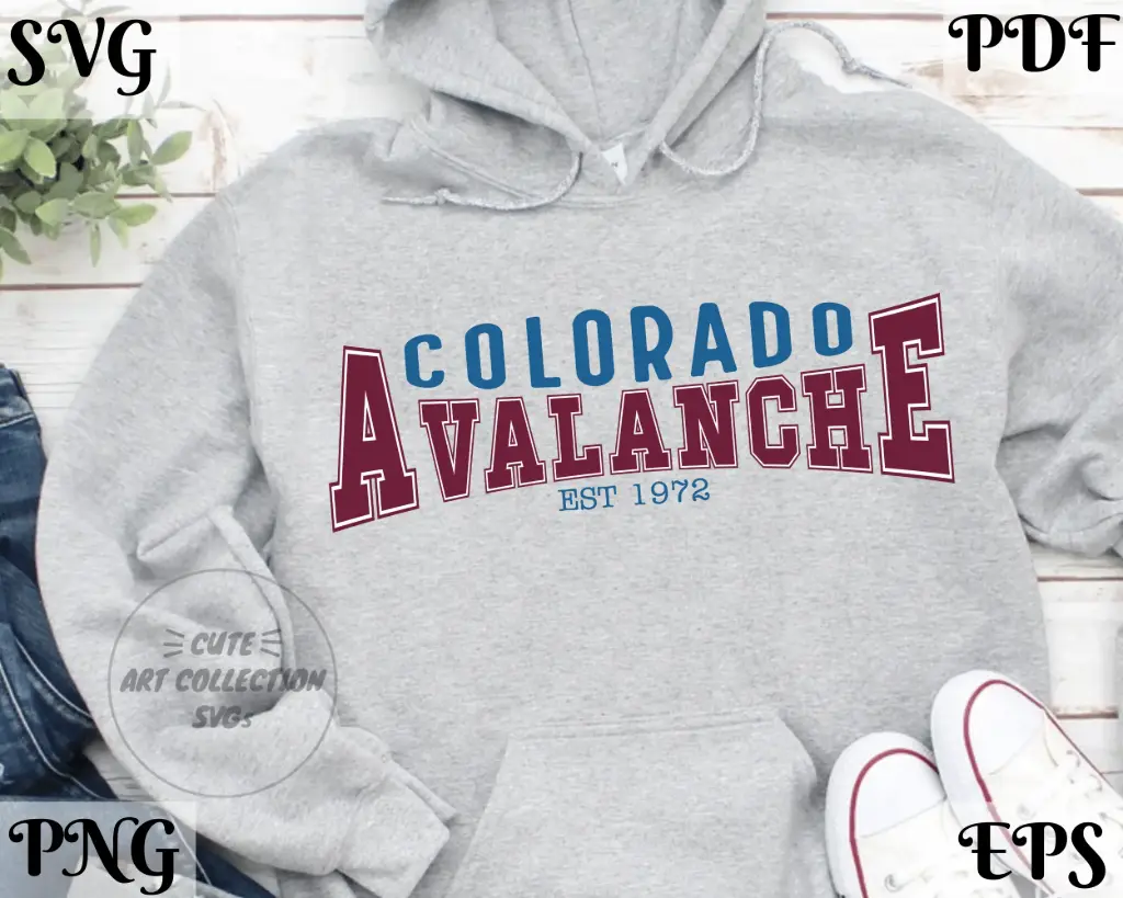 Colorado Hockey Team SVG | Sublimation Clipart for Cricut