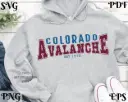 Colorado Hockey Team SVG | Sublimation Clipart for Cricut