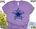 Dallas Football Team Clipart | SVG, PNG, EPS, PDF | Sublimation & Cutting File
