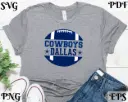 Dallas Sports SVG Bundle | Football PNG Clipart & Cutting Files for Cricut