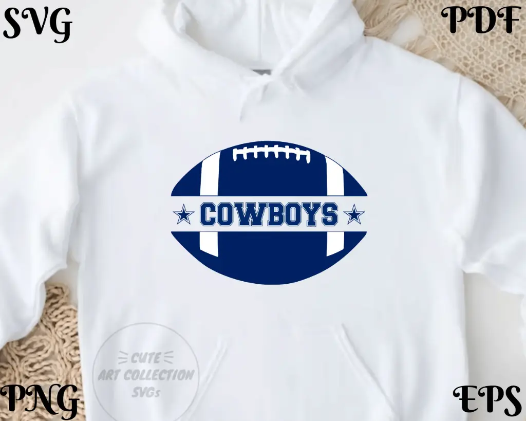 Dallas Football SVG Design – Bold City Fan Clipart for Cricut & Silhouette