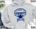 Dallas Football Fan SVG – Grunge City Clipart for Cricut & Sublimation