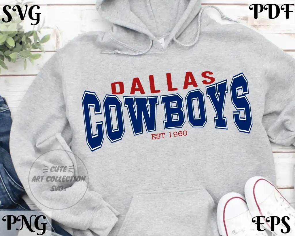 Dallas Football Fan SVG Design – Clipart for Cricut & Silhouette
