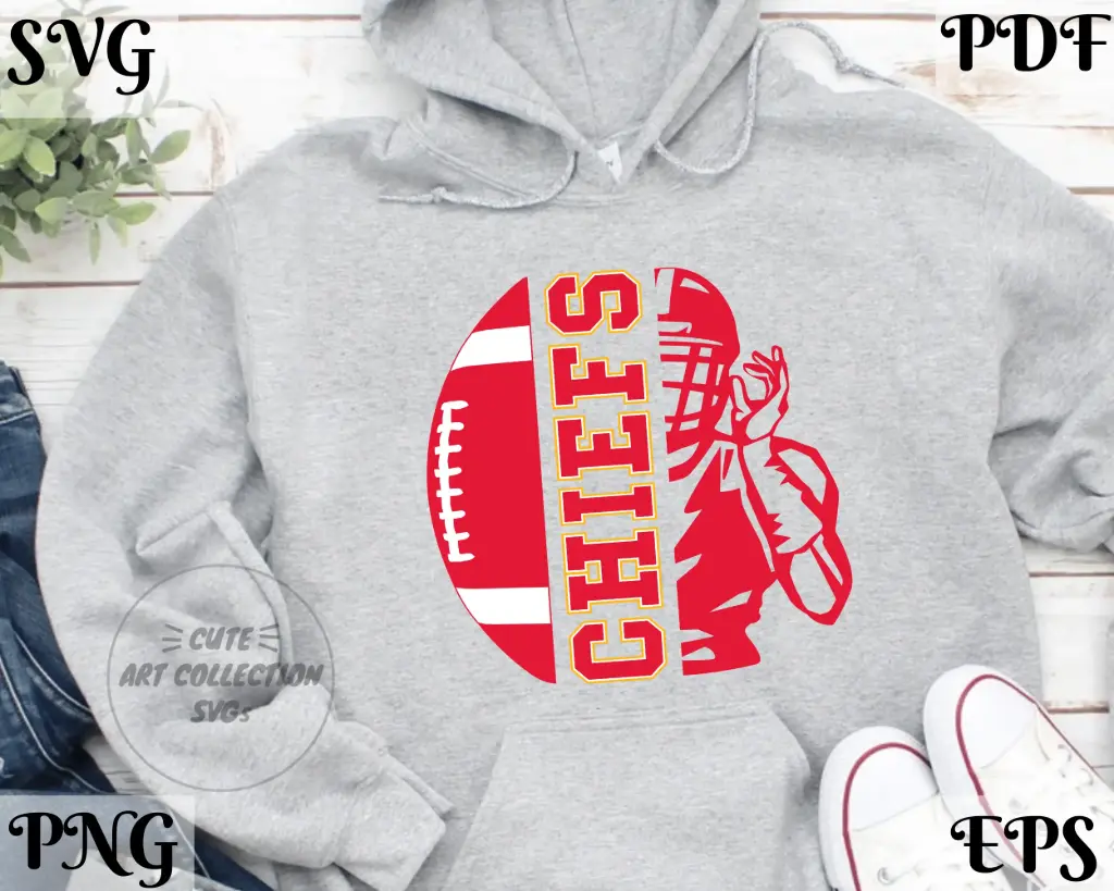 Chiefs Football PNG & SVG – Game Day Cut File for Cricut
