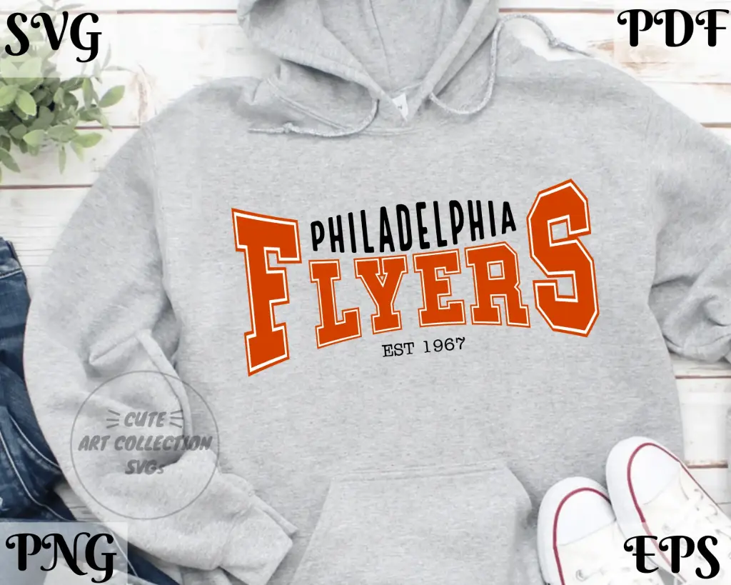 Philadelphia Flyers SVG & PNG – Hockey Fan Shirt Design | Instant Digital Download
