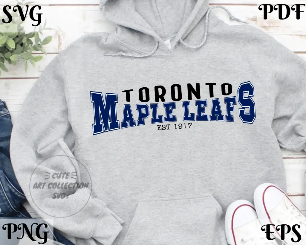Toronto Maple Leafs SVG | Hockey Team Cut File for Cricut & Silhouette – Digital Download