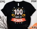 100 Days of School SVG | Teacher & Student Celebration Design – Digital Download