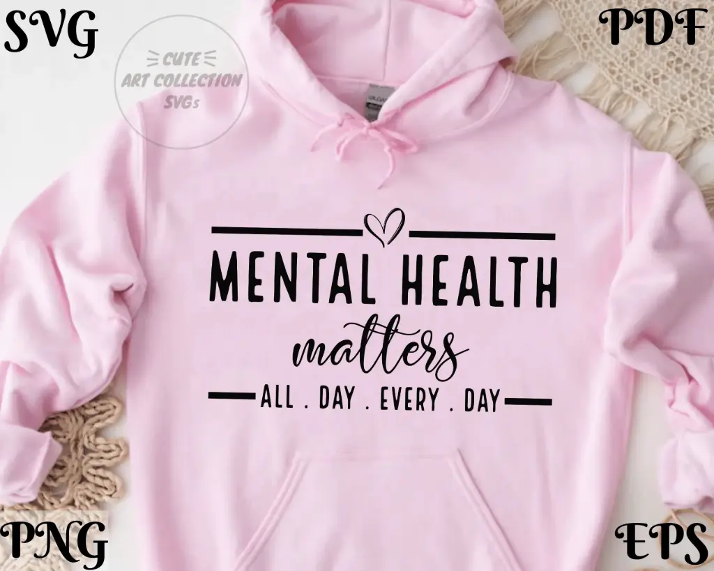 Mental Health Matters Digital Design | SVG, PNG, EPS, PDF