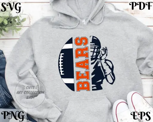 Chicago Football Team SVG | City Sublimation Design PNG – Instant Download