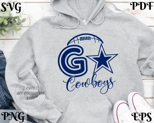 Go Cowboys SVG – Cheer Spirit Cut File for Cricut & Silhouette