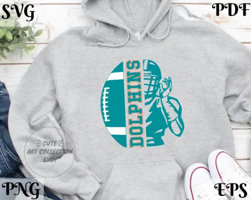 Miami Football SVG PNG – Cricut Cut File for Sports Fans